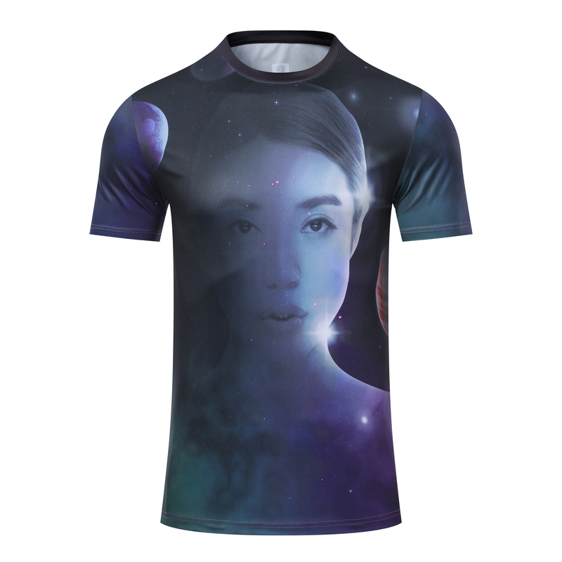 定制100%涤纶中性休闲T恤-01